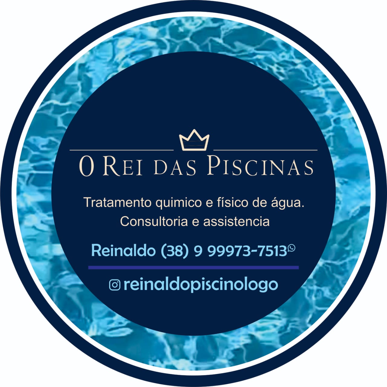 Logo O REI DAS PISCINAS