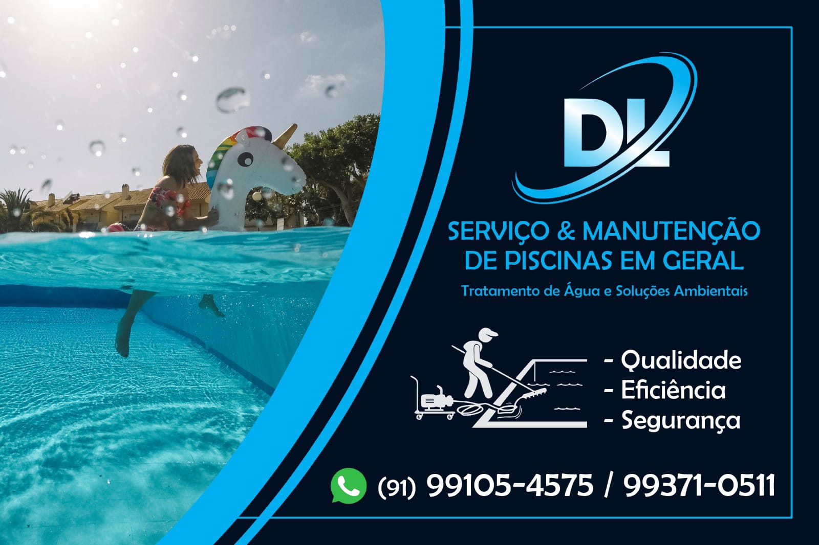Logo DL SERVIÇOS & MANUTENÇÃO DE PISCINAS EM GERAL