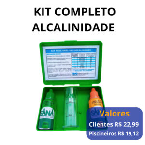 O Kit Completo Alcalinidade é a solução perfeita para quem deseja manter a alcalinidade da água da piscina em níveis adequados. Composto por produtos de alta qualidade, este kit é ideal para quem busca praticidade e eficiência na hora de cuidar da piscina.